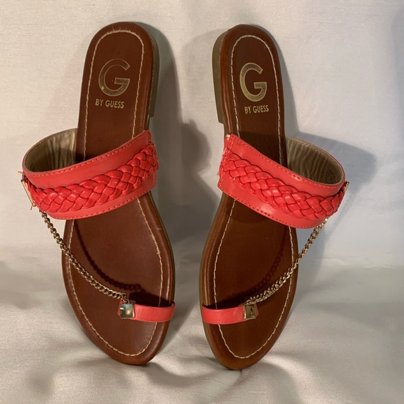 Guess Sandles Women’s Size 7 Salmon - Picture 5 of 15
